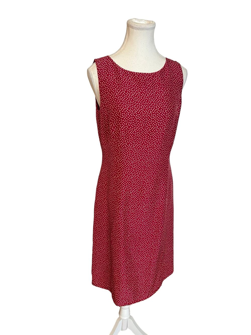 Vintage Ann Taylor Silk Polka Dot Dress